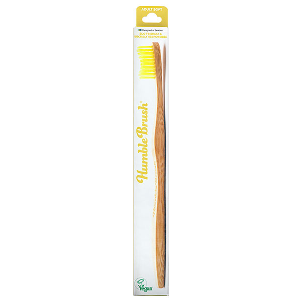 The Humble Co. Bamboo Humble Brush - Yellow - Soft
